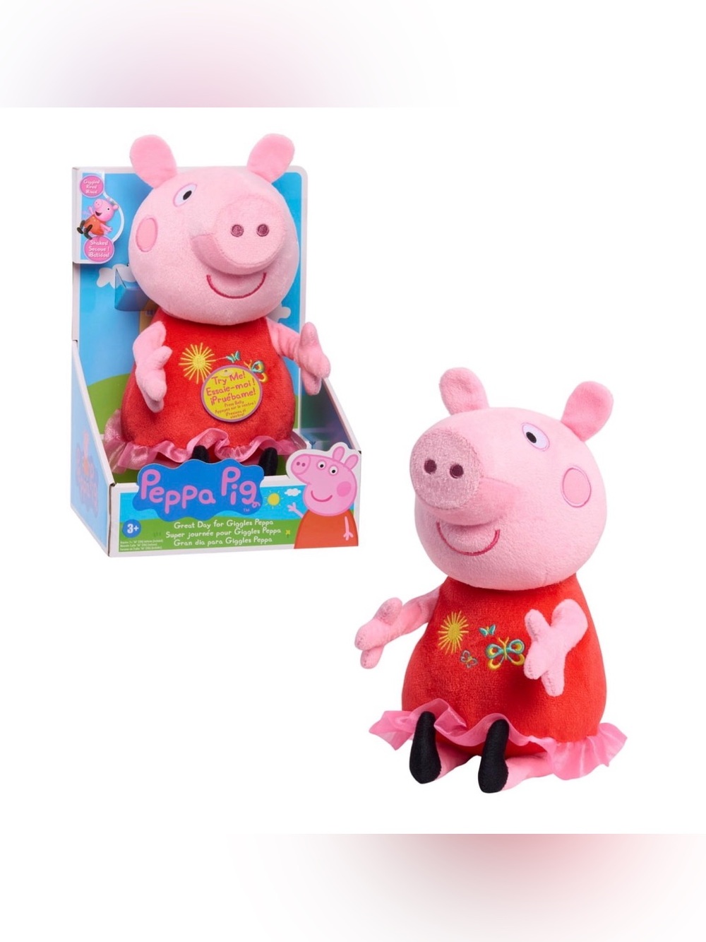 Peppa Pig Great Day for Giggles Plush with Sound